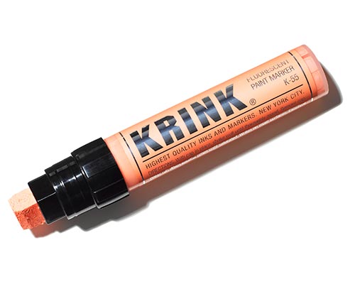 KRINK K-55 Fluorescent Orange Paint Marker