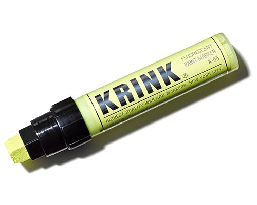 KRINK K-55 Fluorescent Yellow Paint Marker