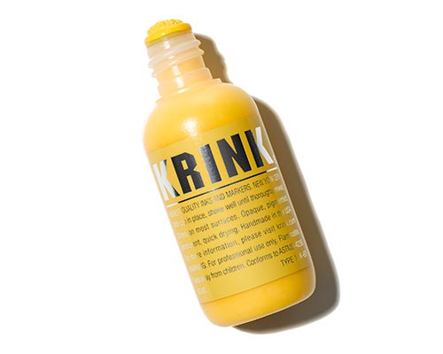 KRINK K-60 Squeeze Paint Marker - Yellow