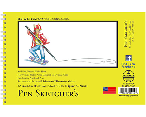 Bee Paper Pen Sketcher's Pad - 5.5 x 8.5 in.