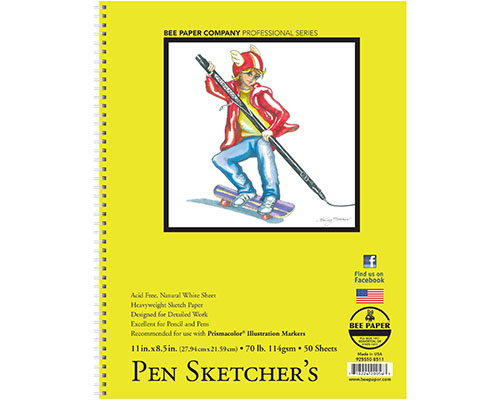 Bee Paper Pen Sketcher's Pad - 8.5 x 11 in.