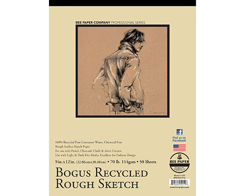 Bee Paper Bogus Recycled Sketch Pad - 9x12 in.