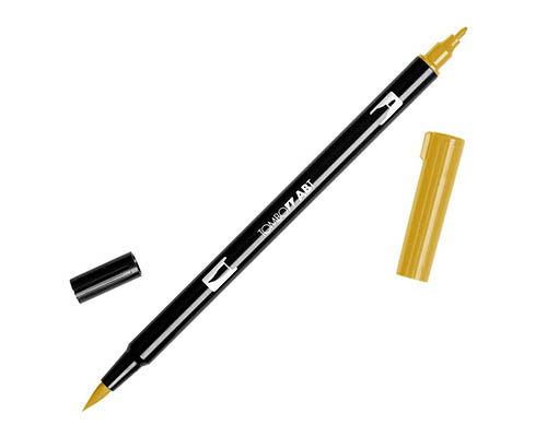 Tombow Dual Brush Pen 026 Yellow Gold