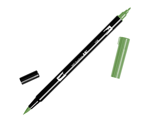 Tombow Dual Brush Pen 158 Dark Olive