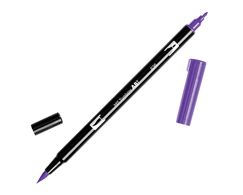 Tombow Dual Brush Pen 636 Imperial Purple