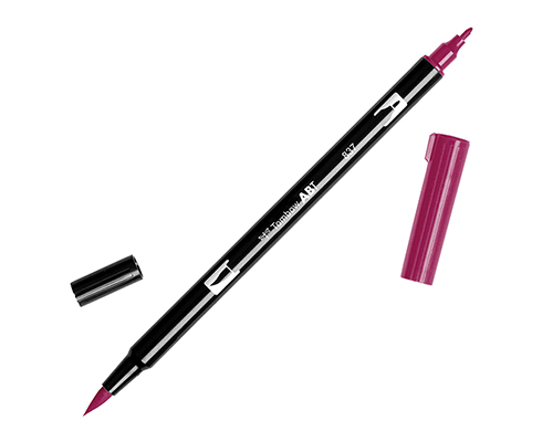 Tombow Dual Brush Pen 837 Wine Red