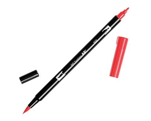 Tombow Dual Brush Pen 856 Chinese Red