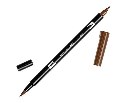 Tombow Dual Brush Pen 969 Chocolate