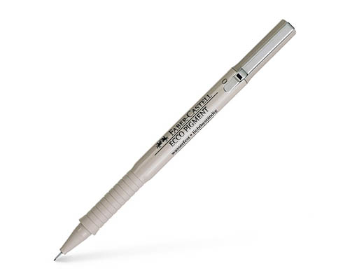 Faber-Castell Fibre-Tip Pen  Ecco Pigment  Black 0.2mm