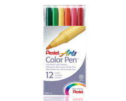 Pentel Colour Pen 12 Set
