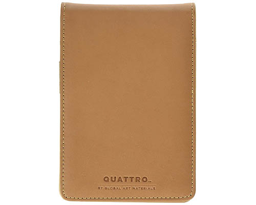 Quattro Artist Leather Saddle Journal Cover 5.5"X3.5"