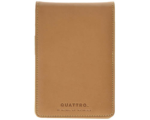 Quattro Artist Leather Saddle Journal Cover 5.5"X3.5"