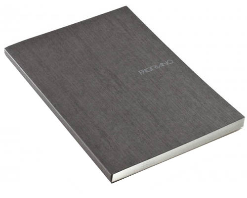 Fabriano EcoQua  Dotted Notebook Glue Binding 5.8"X8.25" Stone