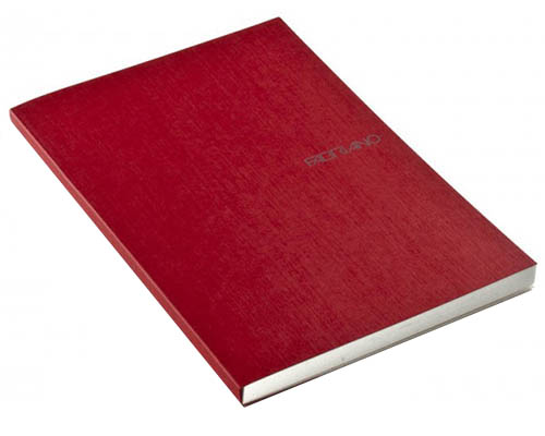 Fabriano EcoQua  Dotted Notebook Glue Binding 8.25"X11.7" Raspberry