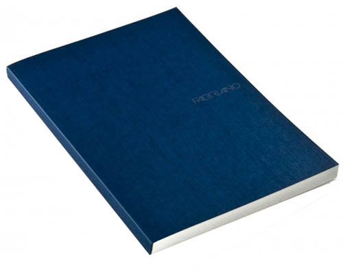 Fabriano EcoQua  Dotted Notebook Glue Binding  8.25"X11.7" Navy