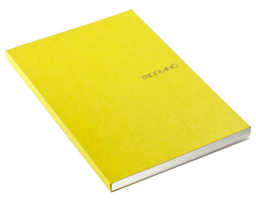 Fabriano EcoQua  Dotted Notebook Glue Binding  8.25"X11.7" Lemon