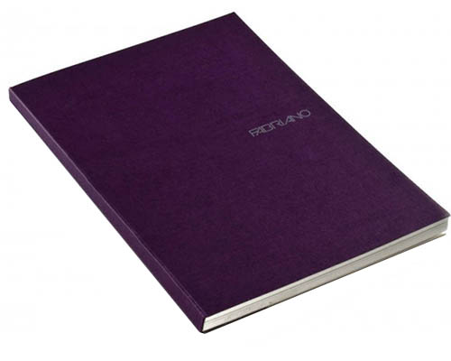 Fabriano EcoQua  Dotted Notebook Glue Binding  8.25"X11.7" Wine