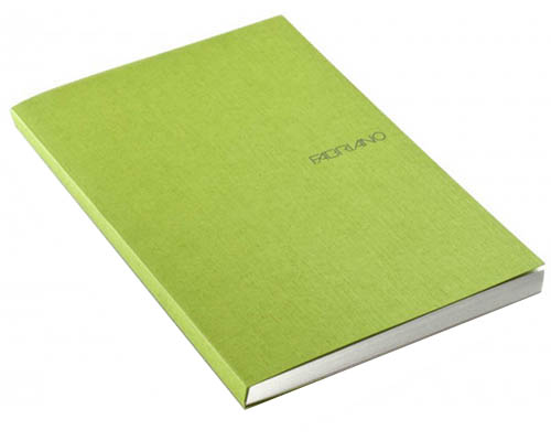 Fabriano EcoQua  Dotted Notebook Glue Binding  8.25"X11.7" Lime