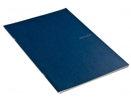 Fabriano EcoQua Lined Notebook 8.25"X11.7" Navy