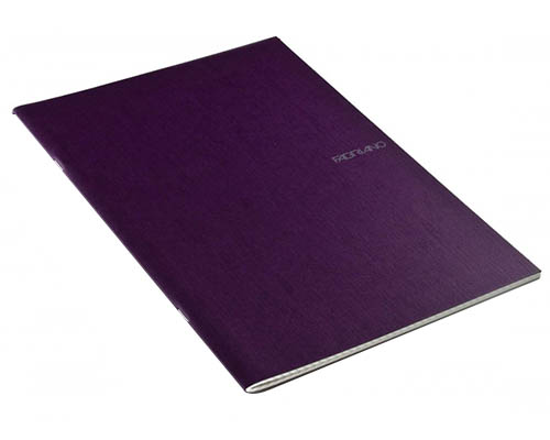 Fabriano EcoQua Lined  Notebook 8.25"X11.7" Wine