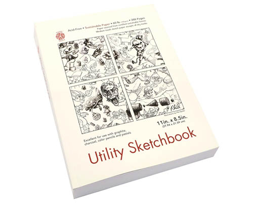 Pentalic Utility Soft Cover Sketchbook 60LB  8.5"X11" 