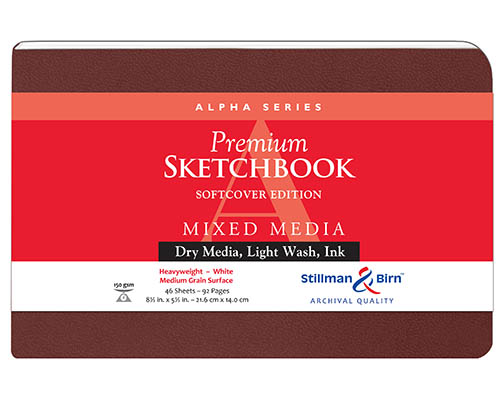 Stillman & Birn Alpha Series Softcover Sketchbook - 8.5 x 5.5 in. 