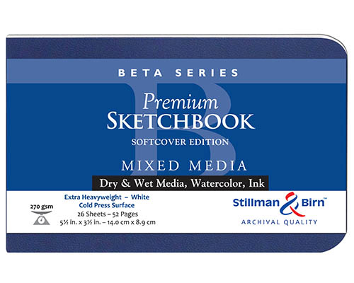 Stillman & Birn Beta Series Softcover Sketchbook - 5.5 x 3.5 in. 