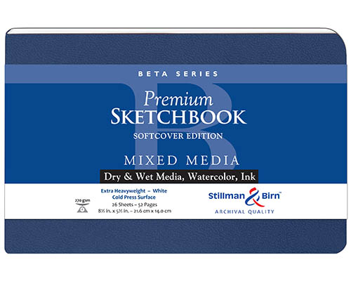 Stillman & Birn Beta Series Softcover Sketchbook - 8.5 x 5.5 in. 