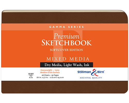 Stillman & Birn Gamma Series Softcover Sketchbook - 8.5 x 5.5 in. 