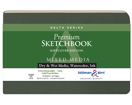 Stillman & Birn Delta Series Softcover Sketchbook - 8.5 x 5.5 in. 