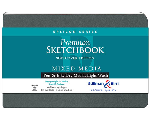 Stillman & Birn Epsilon Series Softcover Sketchbook - 8.5 x 5.5 in. 