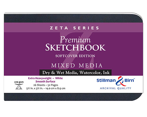 Stillman & Birn Zeta Series Softcover Sketchbook - 5.5 x 3.5 in. 