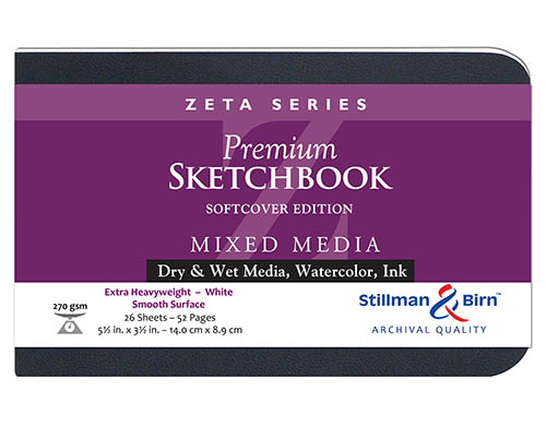 Stillman & Birn Zeta Series Hardbound Sketchbook, 5.5 x 8.5