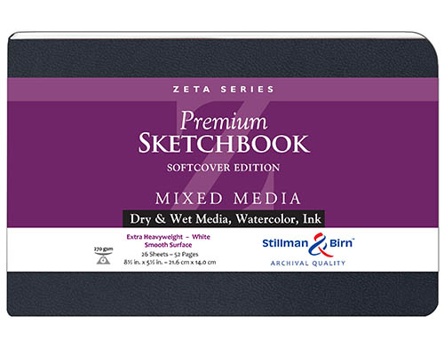 Stillman & Birn Zeta Series Softcover Sketchbook - 8.5 x 5.5 in. 