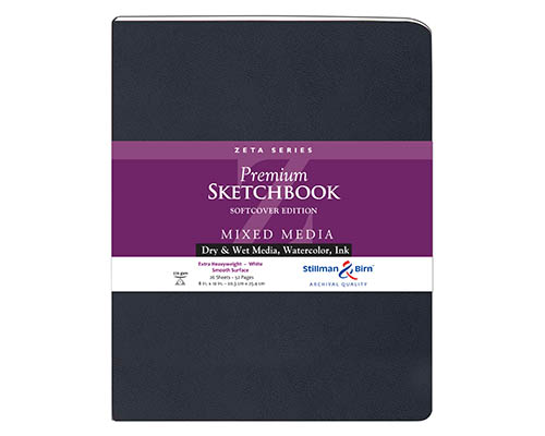 Stillman & Birn Zeta Series Softcover Sketchbook - 8 x 10 in. 