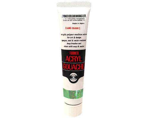 Turner Acryl Gouache - Lamé Lime Emerald, 40ml
