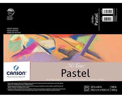 Canson Mi Teintes Pad 24 Sheets 12"x16" 