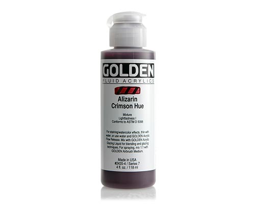 Golden Fluid Acrylic - Alizarin Crimson Hue - 4oz