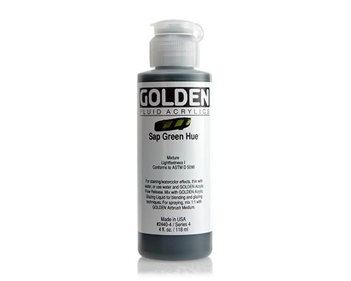 Golden Fluid Acrylic- Sap Green Hue - 4oz