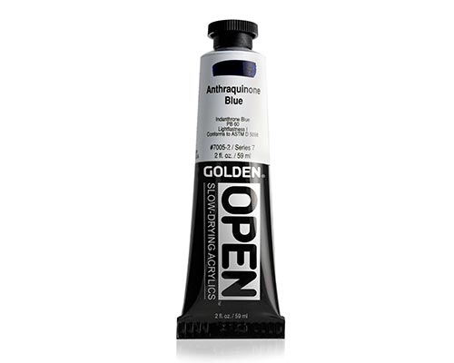 Golden OPEN Acrylics - Anthraquinone Blue - 2oz 