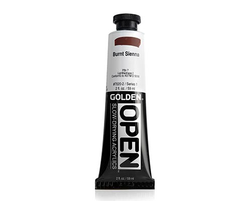 Golden OPEN Acrylics - Burnt Sienna -2oz