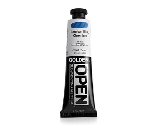 Golden OPEN Acrylics - Cerulean Blue Chromium - 2oz