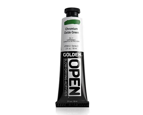 Golden OPEN Acrylics - Chromium Oxide Green - 2oz