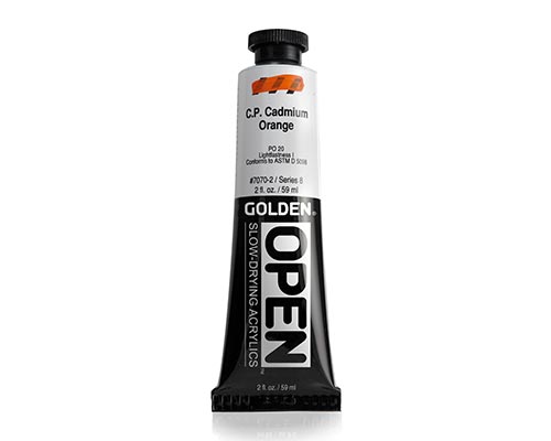 Golden OPEN Acrylics - C.P. Cadmium Orange - 2oz