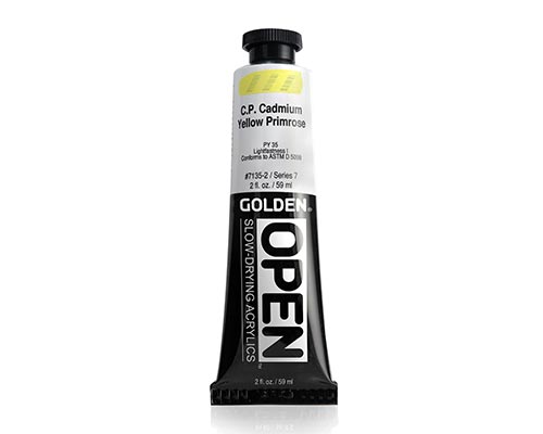Golden OPEN Acrylics - C.P. Cadmium Yellow Primrose - 2oz