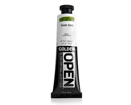 Golden OPEN Acrylics - Green Gold - 2oz