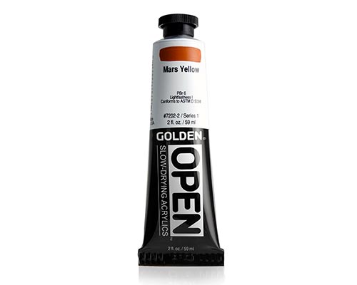 Golden OPEN Acrylics - Mars Yellow - 2oz