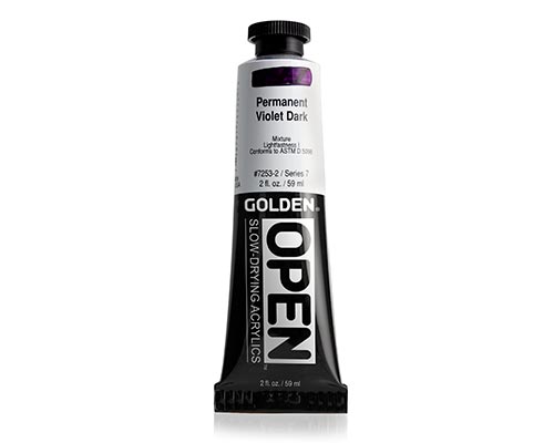 Golden OPEN Acrylics - Permanent Violet Dark - 2oz