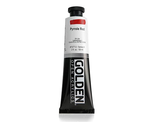 Golden OPEN Acrylics - Pyrrole Red - 2oz