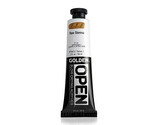 Golden OPEN Acrylics - Raw Sienna - 2oz